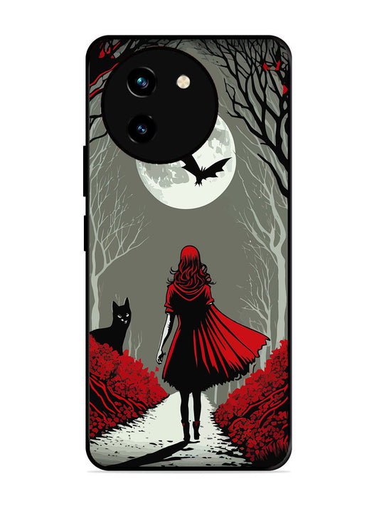 Vivo Y200i Scarlet Girl in Red Forest