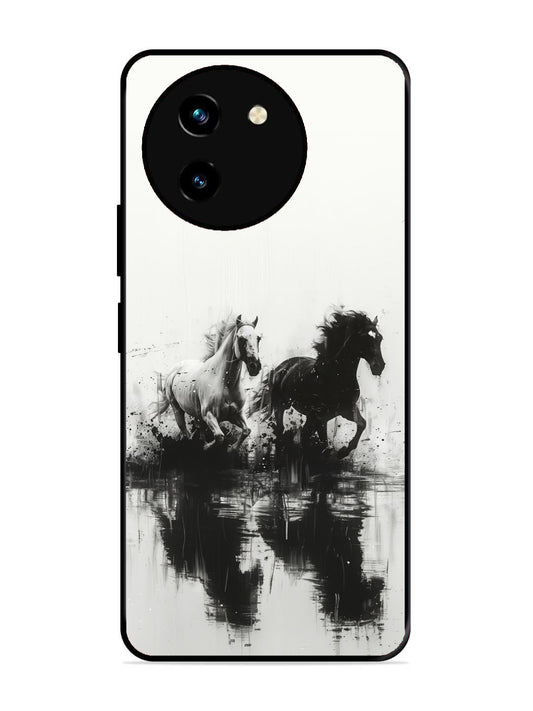 Vivo Y200i Black & White Horse