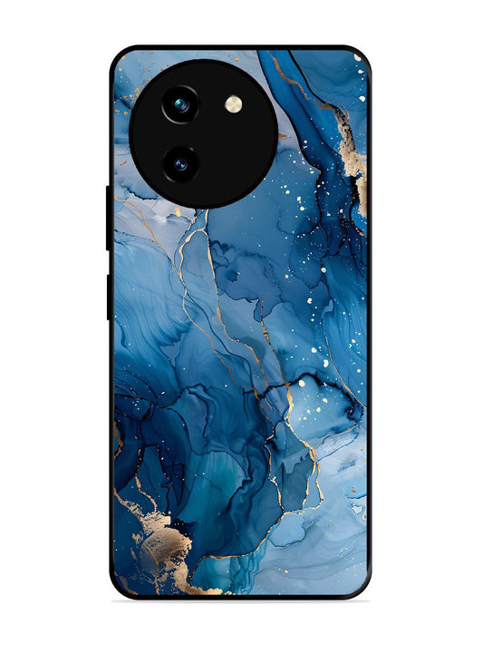 Vivo Y200i Oceanic Pattern with Golden Sprinkles
