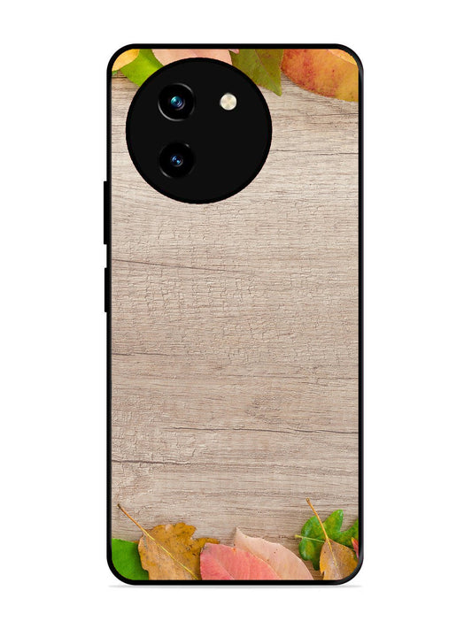 Vivo Y200i Autumn Leafs On Wooden Table