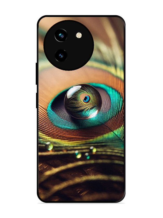 Vivo Y200i Water Drop On Peacock Feather