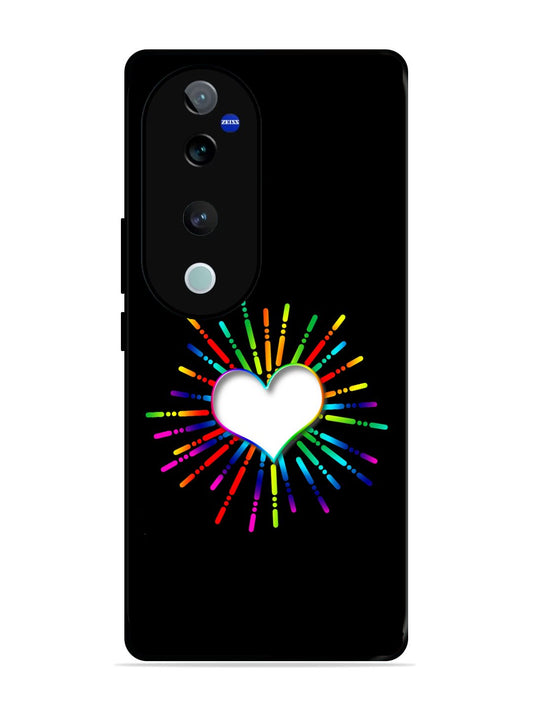 Vivo V40 Pro Colourful Heart on Black