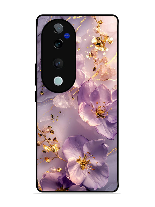 Vivo V40 Pro Orchid with Golden Safron