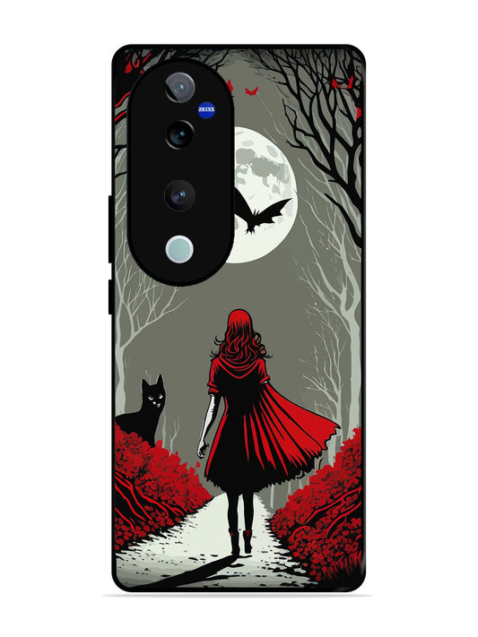 Vivo V40 Pro Scarlet Girl in Red Forest
