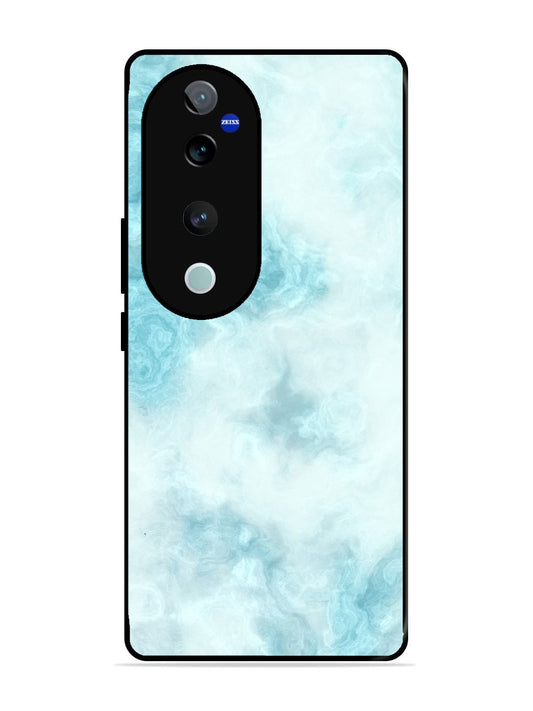 Vivo V40 Pro Light Blue with White Ocean Marble
