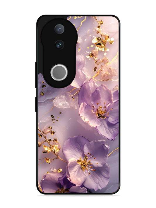 Vivo V50 Orchid with Golden Safron
