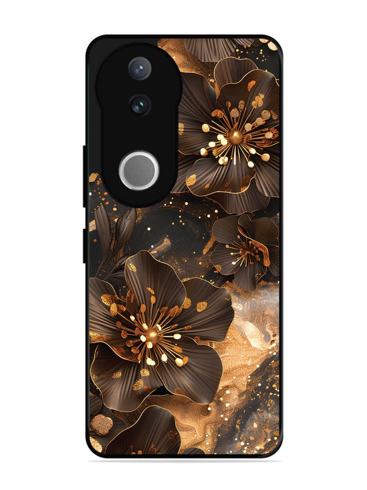 Vivo V50 Golden Flowars
