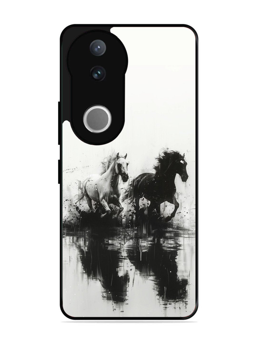 Vivo V50 Black & White Horse