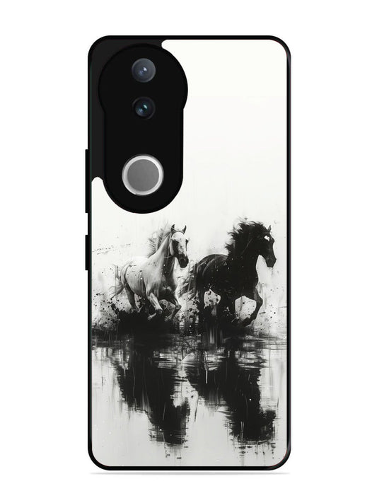 Vivo V50 Black & White Horse