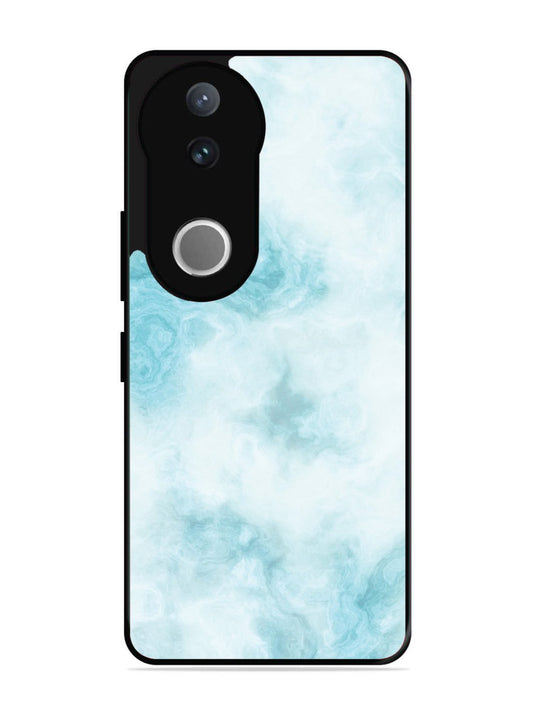 Vivo V50 Light Blue with White Ocean Marble