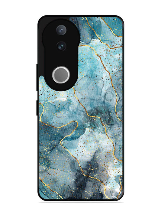 Vivo V50 Oceanic Golden Strip Marble
