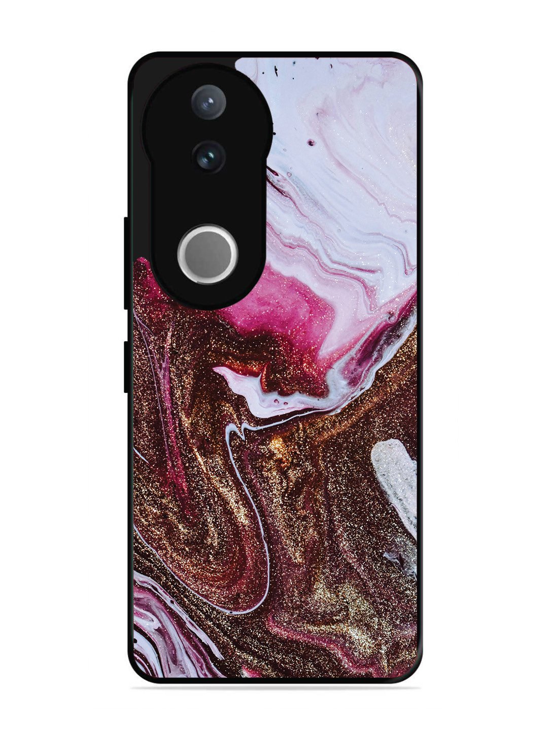 Vivo V50 Elegant Rose & Gold Marble
