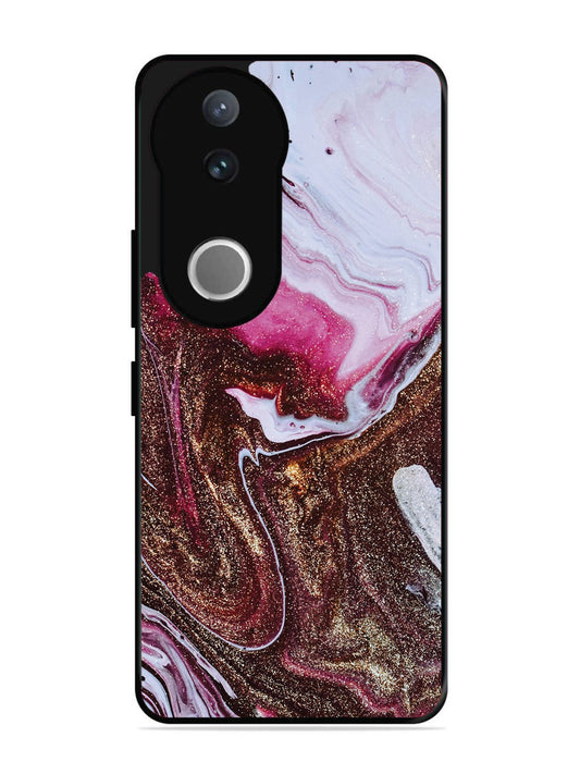 Vivo V50 Elegant Rose & Gold Marble