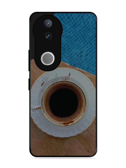 Vivo V50 Black Tea Cup Saucer