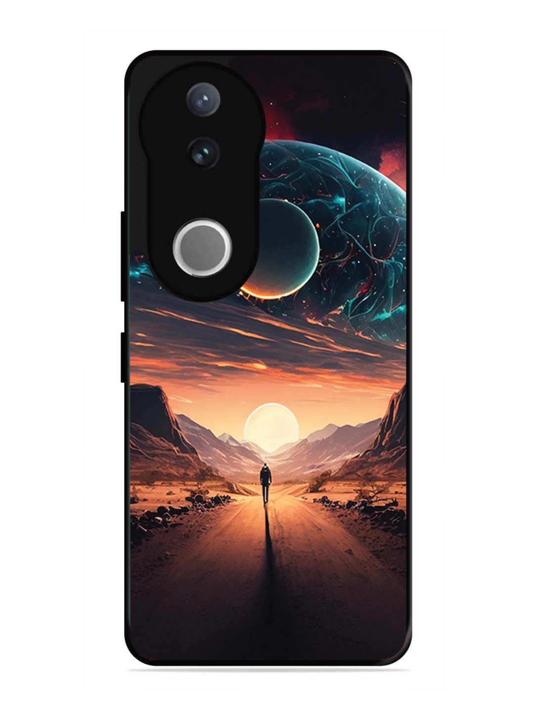 Vivo V50 Sunset with space scene