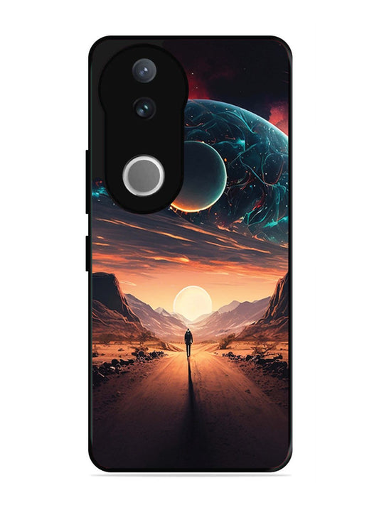Vivo V50 Sunset with space scene