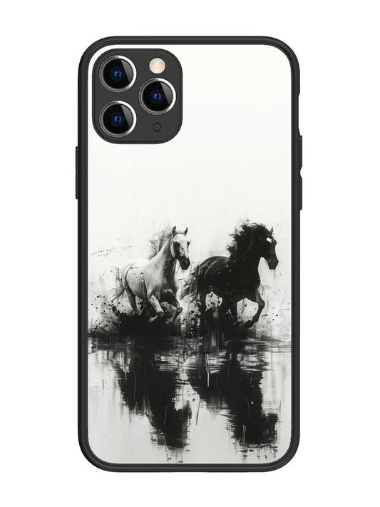 iPhone 11 Pro Black & White Horse