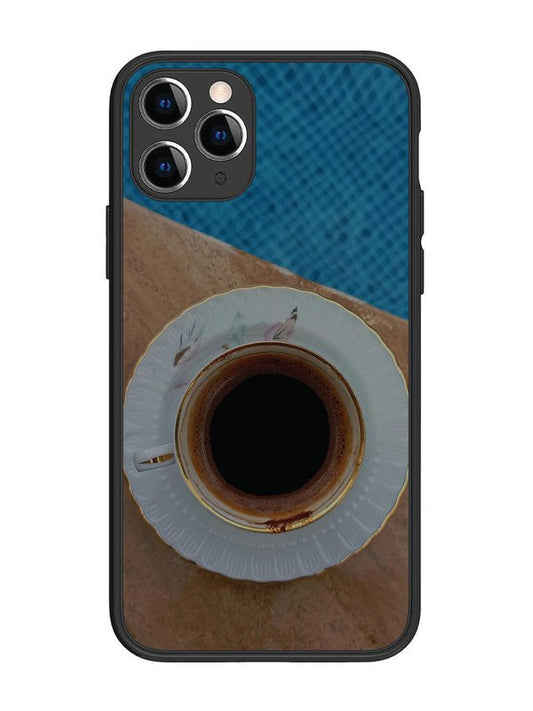 iPhone 11 Pro Black Tea Cup Saucer
