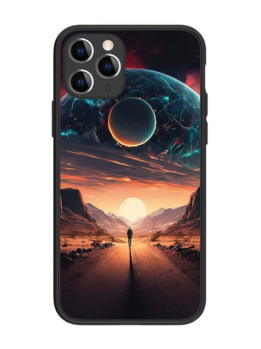 iPhone 11 Pro Sunset with space scene